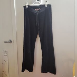 Vintage Juicy Couture Black Velour Pants